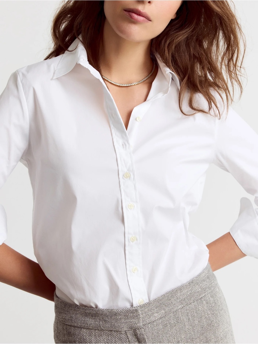 Boden Classic White Button-Down Shirt